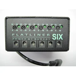 (BRUGT) Burkey Six Flatliner Strmforsyning til Guitarpedaler
